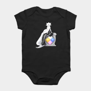 Deco White Diamond Baby Bodysuit